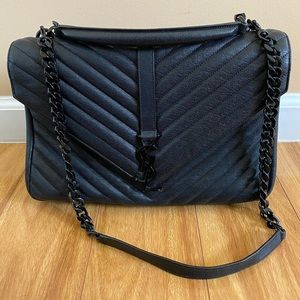 Saint Laurent College Large Matelasse Leather